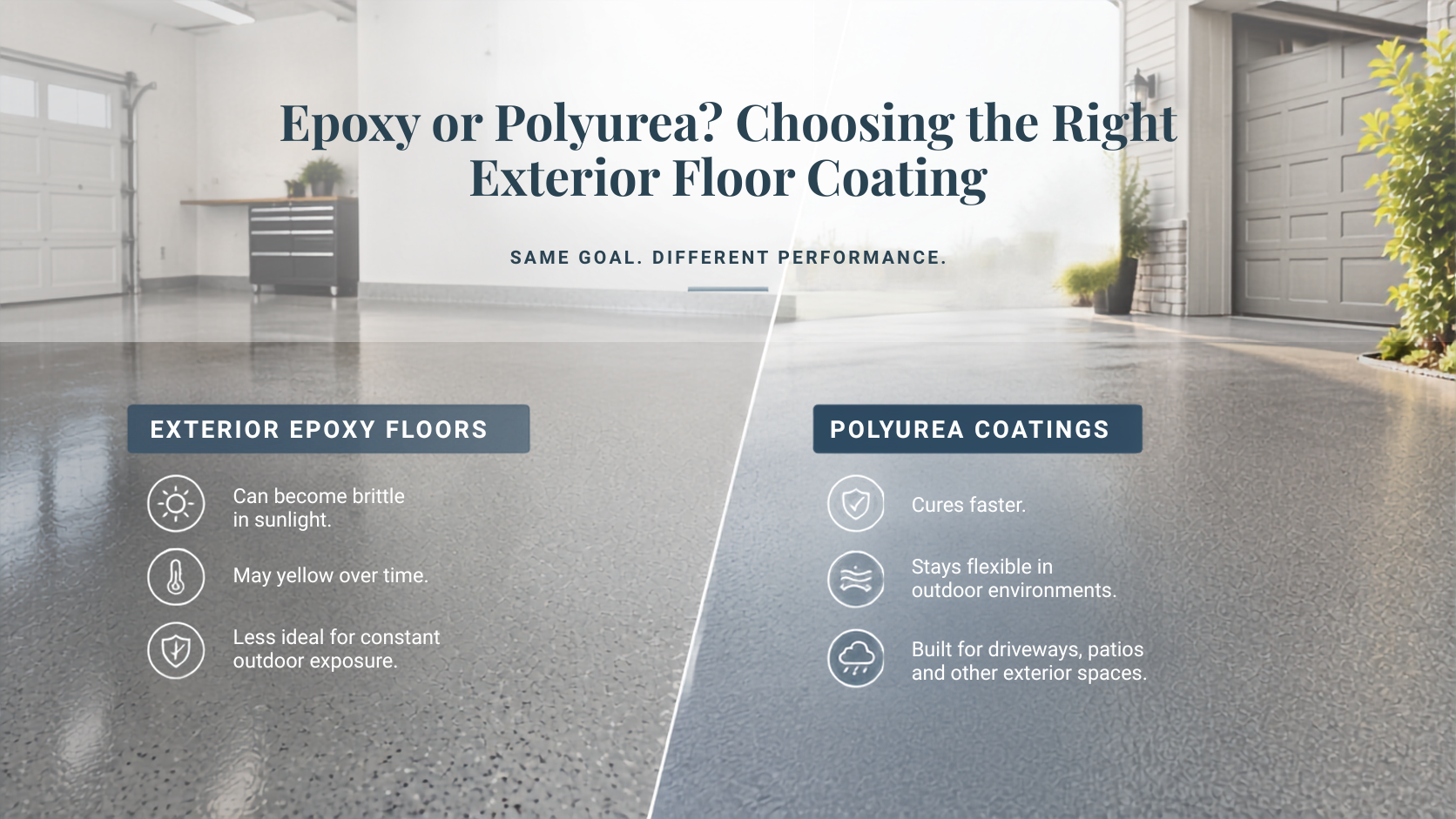 Epoxy or Polyurea Exterior Concrete Coatings